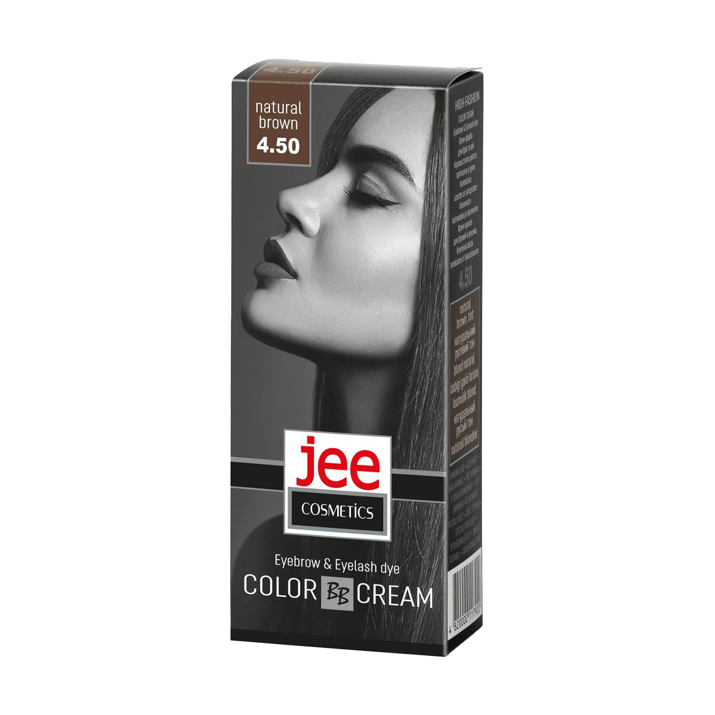 Крем-фарба для брів та вій Jee Cosmetics Eyebrow &amp; Eyelash Dye Color Cream 4.50 Натуральний русявий, 50 мл